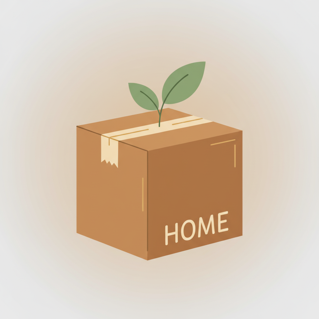 Illustration of a moving box