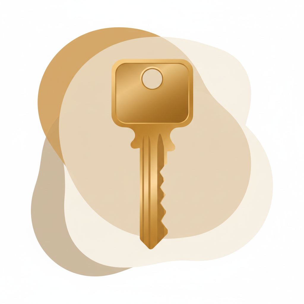 Illustration of a house key